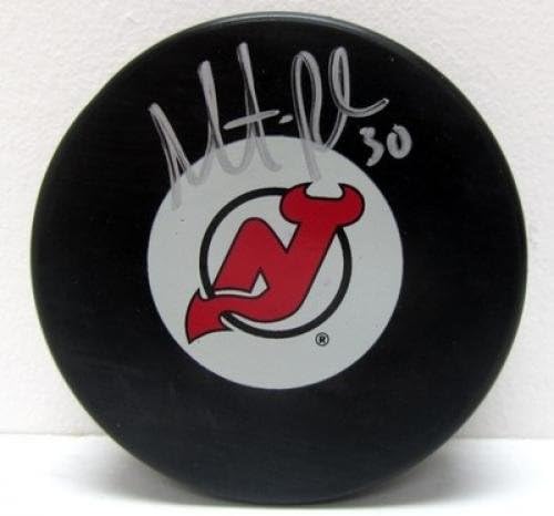 Martin Brodeur New Jersey Devils Autographed Hockey Puck-Autographed NHL Pucks