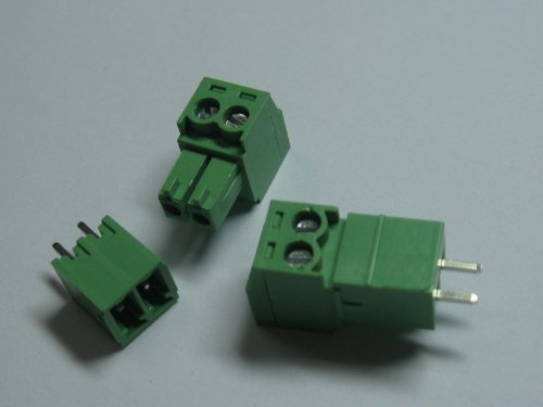 10 kom korak 3.81 mm 2way/pinski konektor za vijčani terminalni blok W / ravno-pinski zelena boja priključni