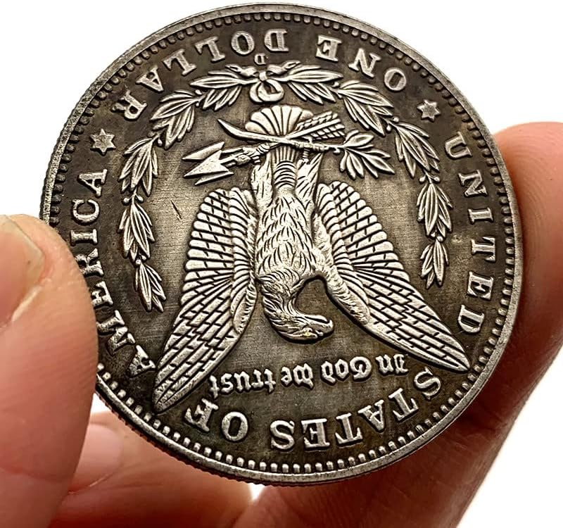 1881 lutajući novčić bog Sunca Brass Stari srebrni novčić Magic Craft novčić srebrni dolar mjesec bakar srebrni