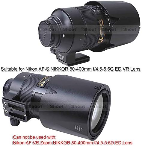 Ishoot CNC ovratnik za montažu u stativu za Nikon AF-S NIKKOR 80-400mm f / 4,5-5,6g ED VR Telefoto Zoom objektiv,