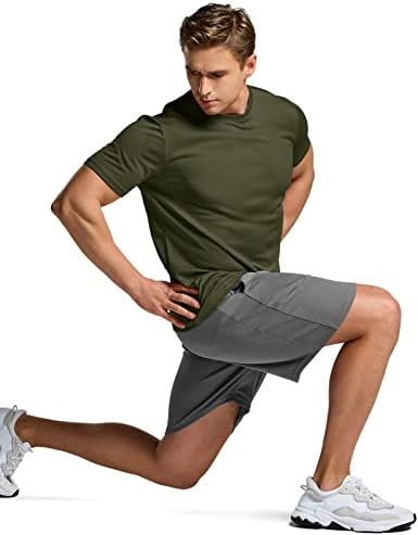 TSLA 1 ili 2 paket muške trenažne košulje za trčanje, majice za sušenje vlage, sportske teretane atletske kratke rukave