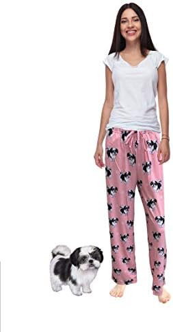 Pidžama hlače Pet Lover-Nova mješavina pamuka-cijele sezone-Comfort Fit Lounge hlače za žene i muškarce-dostupno