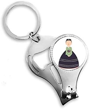 Žene Tradicionalni običaj u Koreji za nokte NIPPER prsten za ključeve ključeva