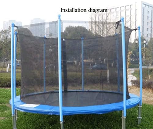 Plegar Trampoline Zamjena sigurnosnih mreža, trampolinski dodaci, s podesivim kaiševima, hrapavim i vodootpornim,