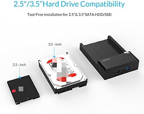 XDSDDS 2.5 3.5 inčni HDD Caddy SATA na USB Tip B ESATA eksterni SSD kućište do 16TB HDD priključne
