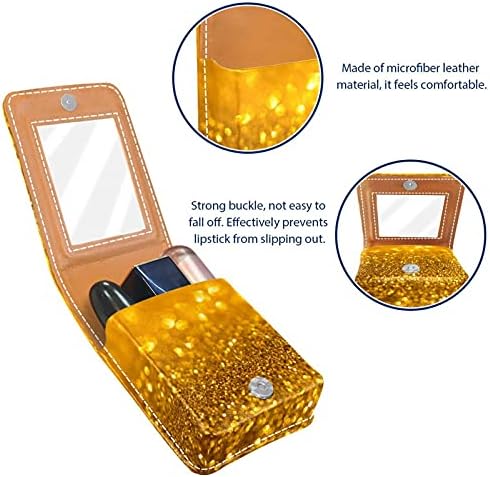 Makeup Ruž Za Usne Za Vanjsku Golden Giltter Prijenosni Organizator Ruževa S Ogledalom Ženska Mini Torba