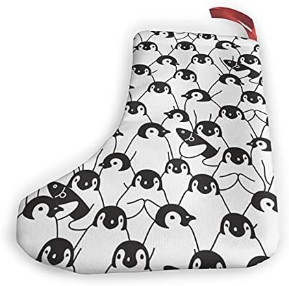 Wuya8 Penguin Bird Božićne čarape Xmas kamin Viseći čarape Dekoracija Čarape za božićnu dekoraciju DIY