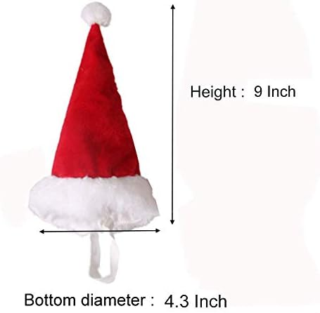 Aniac Pet Božićni santa šešir za srednje velike pse podesive 3D Xmas kapa za djecu djeca veliki psi