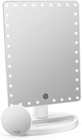 JJRJ Veliko svjetlo, Ed Vanity Makeup ogledalo, lagano, gore ogledalo, sa 16 LED svjetla, dodirnog ekrana