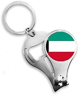 Kuvajt Nacionalna zastava Asia Country Nail Nipper prsten ključ za ključeve za ključeva