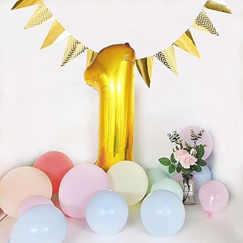 TONIFUL 40 inčni Zlatni baloni sa velikim brojevima 0-9, helijumski baloni sa brojem 3 cifre, folija