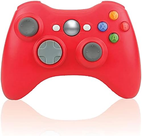 Zamjena bek kontrolera za Xbox 360 kontroler Wireless Remote Gamepad Non-Slip Joystick thumb koštac dvostruki šok Live Play kompatibilan sa Microsoft Xbox 360 Slim PC Windows 10 8 7 boja