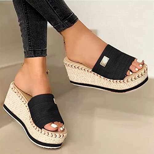 Guniyifs Platform Espadrille Wedges Sandale za žene Dression Summer Ležerne prilike za hodanje sandala