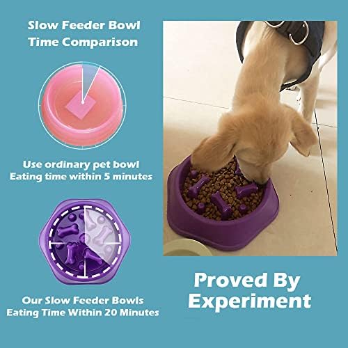 Caishow Zdjela za sporo hranjenje pasa protiv gutanja zdrave prehrane Interaktivna nadutost Stop zabava