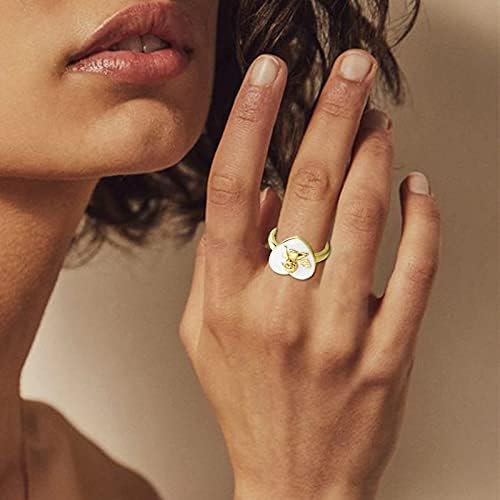 Muški prstenovi kubni cirkonij prsten cvijet leptir 90s prsten modni slatki Set prsten
