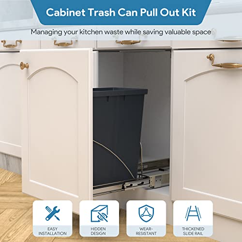 Tanamu Izvucite kabine za smeće u kabinetu, kabinetni smeće može izvući komplet za montažu vrata, teškim kugličnim