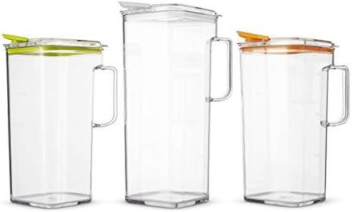 Komax TRITAN plastični vodeni bacač s poklopcem - BPA-bez i ledeni čaj za vodu i ledeni čaj -