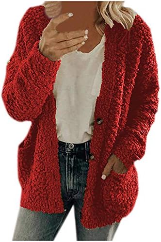 Zimski kaputi, klasični kardigani za ženske jakna s dugim rukavima Zimska dugačka vitka fleece rever colorblock