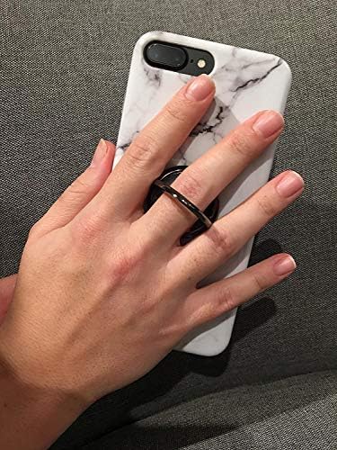 3Droza geometrijski trokut uzorak lubanje u crno-bijeli na ljubičastoj boji - telefonski prstenovi