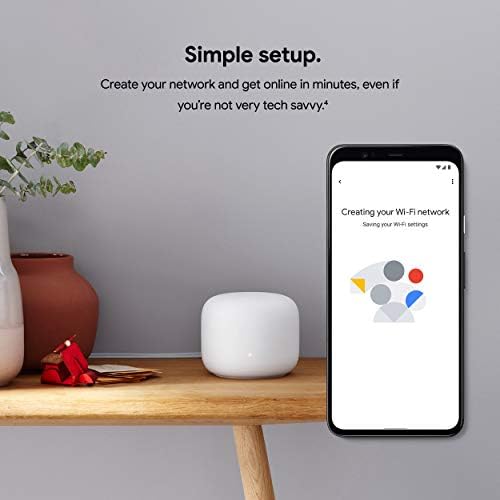 Google Nest WiFi - AC2200 - MESS WiFi sistem - WiFi Router - 2200 kvadratnih metara - 1 paket