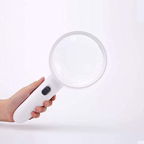 HUANGXING-lupa sa svjetlom 20x ručna lupa dual Lens HD multifunkcionalna lupa sa LED svjetlima i UV