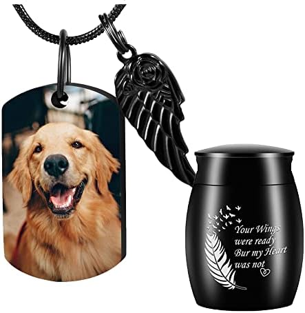 Farfume personalizovana mala urna za uspomenu & prilagođena ogrlica sa urnom za psa za pepeo kremacija