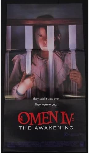 Omen IV The AWAKENING Original Authentic Movie Poster - 27x40 - ROLLED - D/S - Faye Grant - Michael Woods-Michael