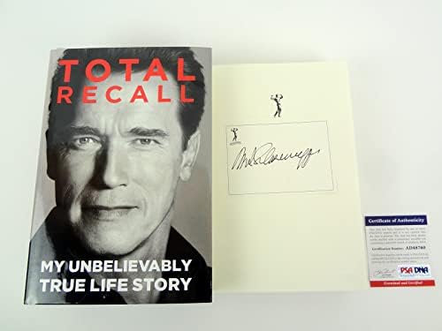 Arnold Schwarzenegger potpisan Autogram Total Recall Rezervirajte 1. izdanje PSA / DNK COA A