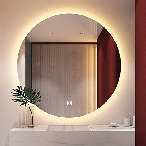 Lysldh kupaonica Okrugla pozadina LED svjetla okrugla zidni pametne pametno sa lampicom Single Touch Anti-Mag