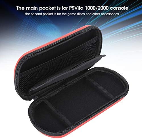 Jopwkuin zaštitna Tvrda futrola, pretinac za odlaganje prenosiva torba za odlaganje EVA jednostavan izgled dvostruko za kompatibilno za PS Vita 1000 PSV 2000