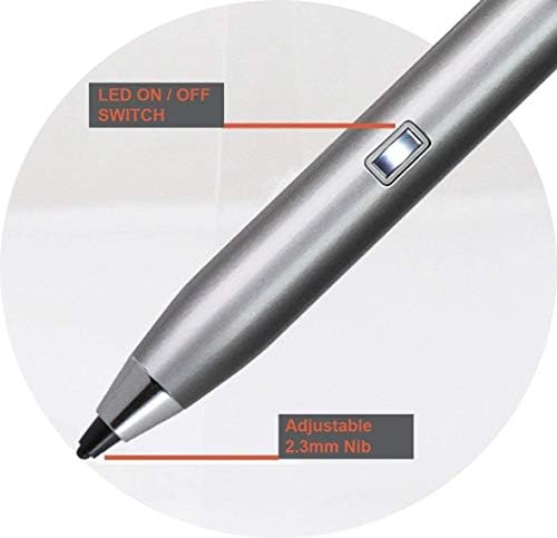Navitech srebrni mini fine tačaka digitalna aktivna olovka Stylus kompatibilna sa Lenovo Tab3 8 Plus