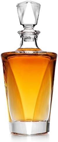 Glaver's Whisky Decanter, Old Fasioned Twisted Decanter,Crystal Liquor Decanter, za burbon i