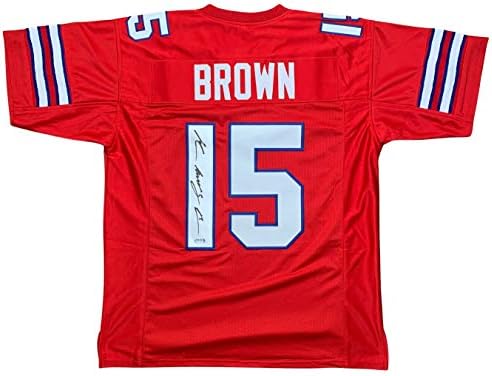 John Brown Autographing potpisani upisani dres NFL Buffalo Bills PSA COA