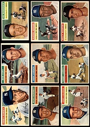 1956. TOPPS New York Yankees u blizini Team Set New York Yankees VG / Ex Yankees