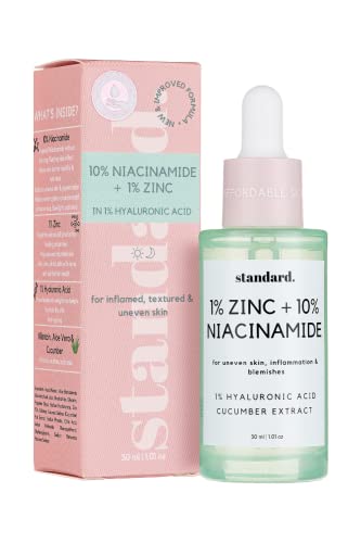 Standardni Beauty 10% Niacinamidni Serum za lice, hijaluronsku kiselinu sa ekstraktom krastavca, umirujući