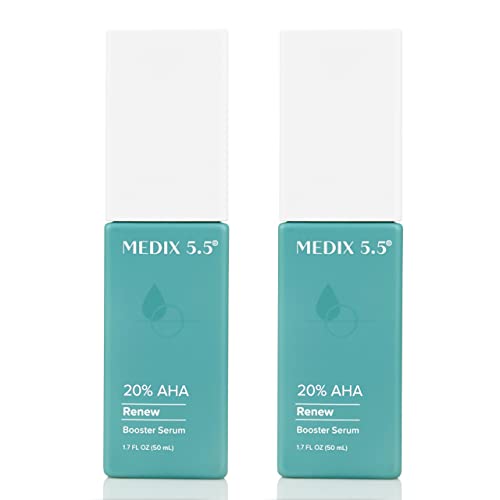 MEDIX 20% Glikolna kiselina + mliječna kiselina Exfoliant reache-on reaching Skin Care Booster | AHA piling Serum za tijelo oplemenjuje + omekšava izgled mrtve suhe kože, neujednačen ton kože, kvrge, & amp; bore, 2kom