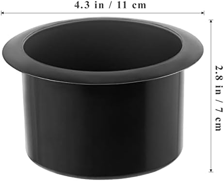 BESTonZON 2kom plastični Crni držači čaša, naslonjač-ručke zamjenski držač čaša umetak za čamac kauč naslonjač