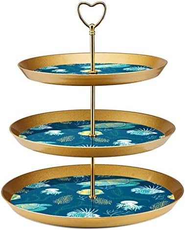 3 vrste cupcake stalak ocean životinje desertni stolni tablici tirijskih ladica za zabave