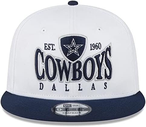 New Era muški bijeli Dallas Cowboys grb 9FIFTY snapback šešir