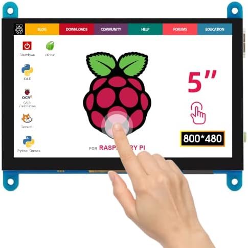 ELECROW Raspberry Pi ekran osetljiv na dodir 5 inčni ekran 800x480 HDMI-kompatibilan sa Raspberry