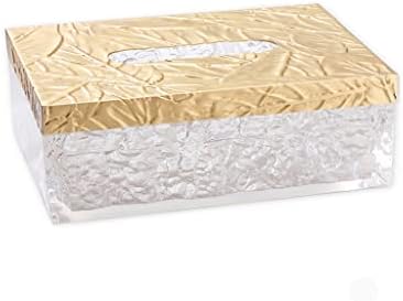 Zyjbm Creative Prozirna kutija za tkivo tkiva Kristalna boja Kućna kutija za dnevnu sobu Papir kutija za papir