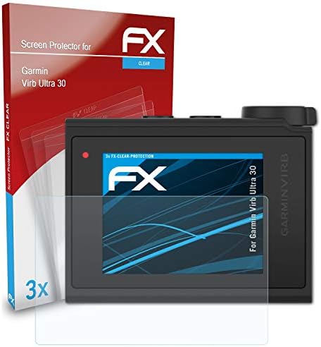 Atfolix film za zaštitu ekrana kompatibilan sa Garmin Virb Ultra 30 zaštitom ekrana, Ultra-Clear FX zaštitnom folijom