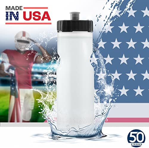 50 jakih boca za rasutu vodu | 24 pakovanja sportske flaše | 22 oz. BPA-Free Easy Open sa poklopcem