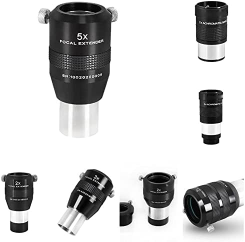 Oprema za mikroskop 1,25 inča 2 inča 2x 3X 5X Apochromat, metalni Focal Extender 31,7 mm lens Lab potrošni materijal