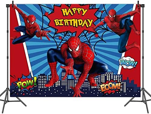 Spiderman fotografija pozadine superheroj grad tema fotografija pozadina djecu Sretan rođendan