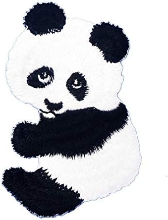 Grafička prašina Slatka Panda vezeno željezo na patch love slatka slatka crna bijela divljim životinjama