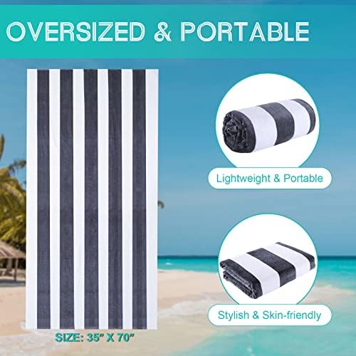 Royal Matrix ručnici za plažu - pamuk 35''x70 '' Extra Veliki kabanski ručnik za plažu od kabane