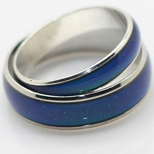 Happyyami prstena prsten Loght nehrđajućeg čelika prsten promjena boje emocionalno raspoloženje prsten
