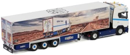 WSI za Scania R Highline CR20H 4x2 Prikolica za Reefer NORDIK LINE 1/50 Diecast kamion unaprijed izgrađen