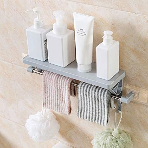 Omoons zidni ručnik sa zidom, dizajn čvrstog povratnog vrata, mali nosač ručnika za kupaonicu ili